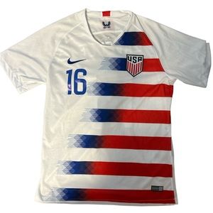 USA Team Nike Authentic Rose Lavelle 16 Football Soccer Kit Jersey 2018